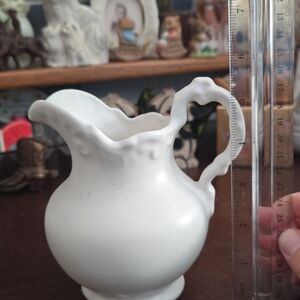 Elegant White Ceramic Pitcher